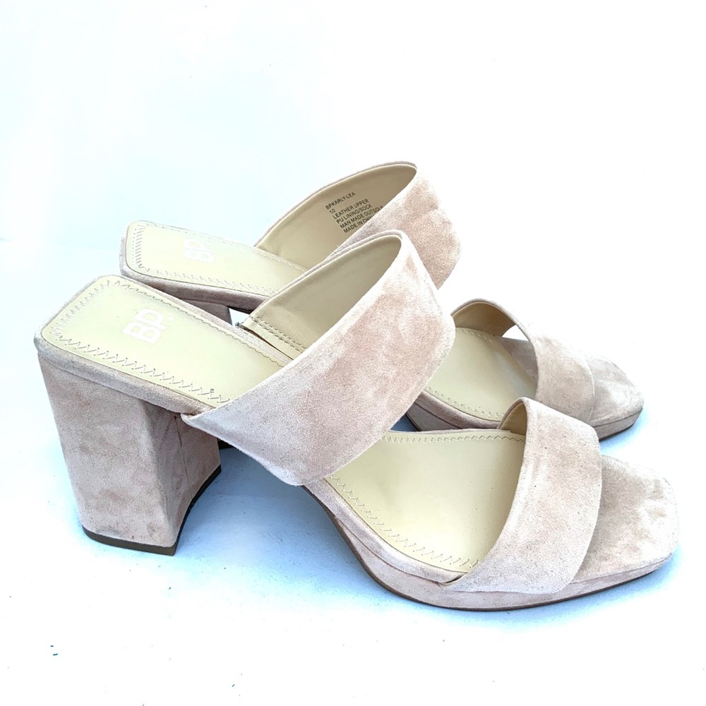 NEW BP Karly Platform Slide Suede Sandal Size 10